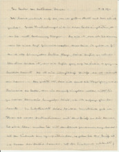Brief v. Albert Schweitzer an Emmy Martin