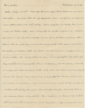 Brief v. Albert Schweitzer an Emmy Martin