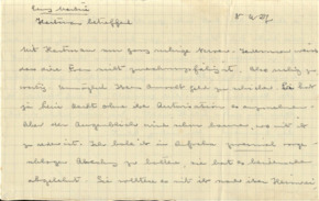 Brief v. Albert Schweitzer an Emmy Martin