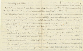 Brief v. Albert Schweitzer an Emmy Martin