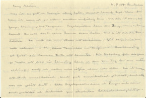 Brief v. Albert Schweitzer an Emmy Martin