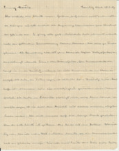 Brief v. Albert Schweitzer an Emmy Martin