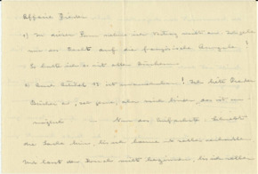 Brief v. Albert Schweitzer an Emmy Martin