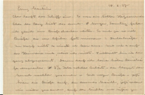 Brief v. Albert Schweitzer an Emmy Martin