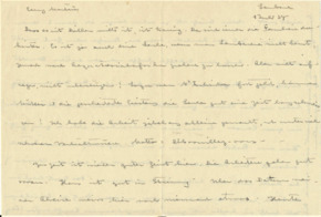 Brief v. Albert Schweitzer an Emmy Martin