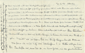 Brief v. Albert Schweitzer an Emmy Martin