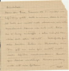 Brief v. Albert Schweitzer an Emmy Martin