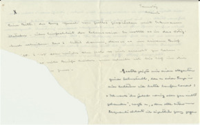 Brief v. Emmy Martin an Albert Schweitzer - mit Antwort Schweitzers