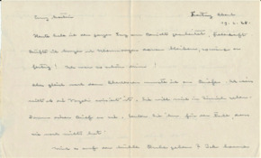 Brief v. Albert Schweitzer an Emmy Martin