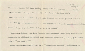 Brief mit Anhängen v. Albert Schweitzer an Emmy Martin