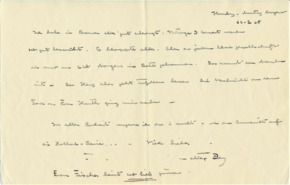 Brief v. Albert Schweitzer an Emmy Martin