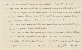Brief v. Albert Schweitzer an Emmy Martin