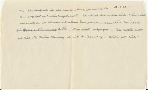 Brief v. Albert Schweitzer an Emmy Martin