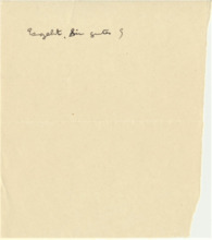 Brief v. Albert Schweitzer an Emmy Martin
