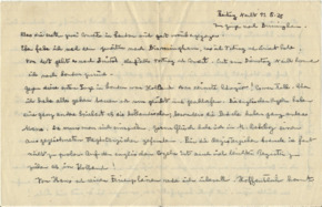 Brief v. Albert Schweitzer an Emmy Martin