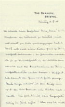 Brief v. Albert Schweitzer an Emmy Martin
