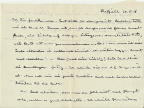 Brief v. Albert Schweitzer an Emmy Martin