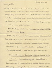 Brief v. Albert Schweitzer an Emmy Martin