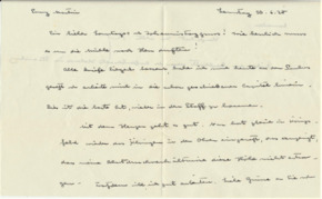 Brief v. Albert Schweitzer an Emmy Martin