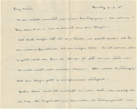 Brief v. Albert Schweitzer an Emmy Martin