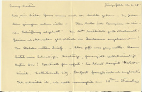 Brief v. Albert Schweitzer an Emmy Martin