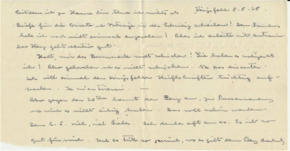 Brief v. Albert Schweitzer an Emmy Martin