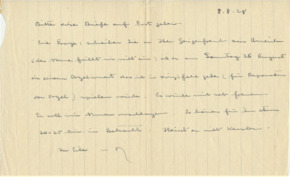 Brief v. Albert Schweitzer an Emmy Martin