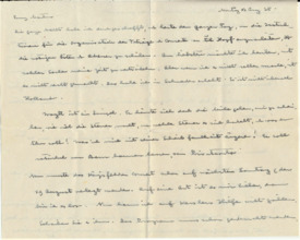 Brief v. Albert Schweitzer an Emmy Martin