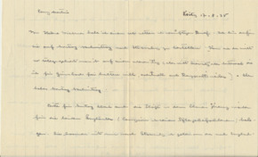 Brief v. Albert Schweitzer an Emmy Martin