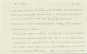 Brief v. Albert Schweitzer an Emmy Martin