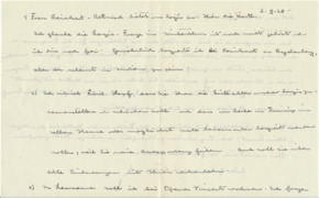 Brief v. Albert Schweitzer an Emmy Martin