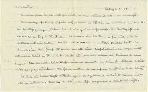 Brief v. Albert Schweitzer an Emmy Martin