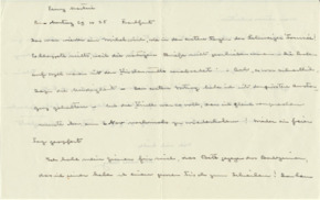 Brief v. Albert Schweitzer an Emmy Martin