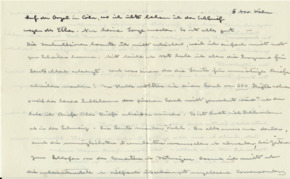 Brief v. Albert Schweitzer an Emmy Martin