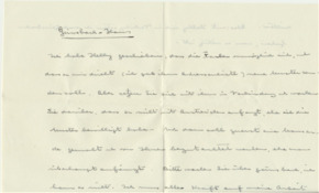 Brief v. Albert Schweitzer an Emmy Martin