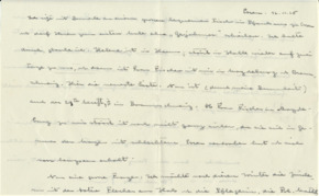 Brief v. Albert Schweitzer an Emmy Martin
