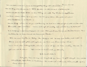 Brief v. Albert Schweitzer an Emmy Martin