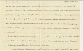 Brief v. Albert Schweitzer an Emmy Martin