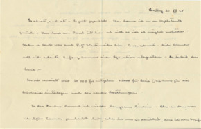 Brief v. Albert Schweitzer an Emmy Martin