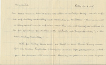 Brief v. Albert Schweitzer an Emmy Martin
