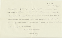 Brief v. Albert Schweitzer an Emmy Martin