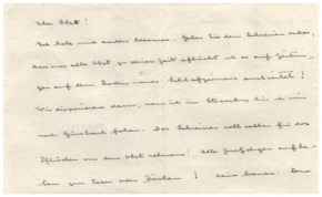 Brief v. Albert Schweitzer an Emmy Martin
