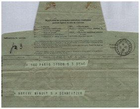 Brief v. Albert Schweitzer an Emmy Martin