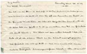 Brief v. Albert Schweitzer an Emmy Martin