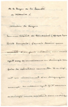 Briefanhang v. Albert Schweitzer an Emmy Martin