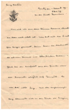 Brief v. Albert Schweitzer an Emmy Martin