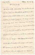 Brief v. Albert Schweitzer an Emmy Martin