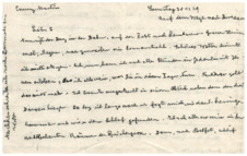 Brief v. Albert Schweitzer an Emmy Martin
