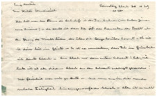 Brief v. Albert Schweitzer an Emmy Martin