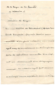 Briefanhang v. Albert Schweitzer an Emmy Martin